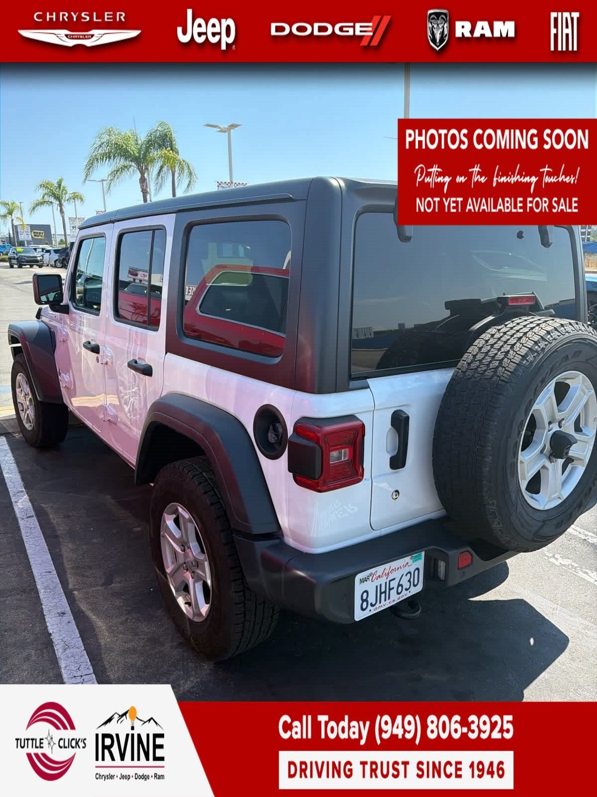 2018 Jeep Wrangler Unlimited Sport S