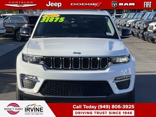 Used 2022 Jeep Grand Cherokee 4xe with VIN 1C4RJYB65N8748661 for sale in Tustin, CA