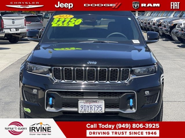 Used 2022 Jeep Grand Cherokee Overland 4xe with VIN 1C4RJYD63N8724811 for sale in Tustin, CA