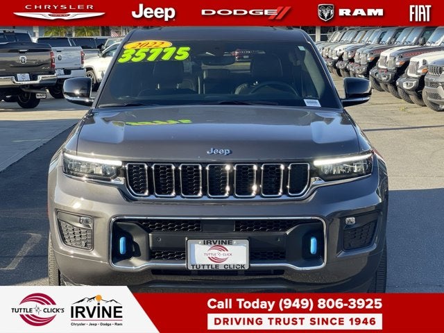 Used 2022 Jeep Grand Cherokee Overland 4xe with VIN 1C4RJYD68N8717286 for sale in Tustin, CA