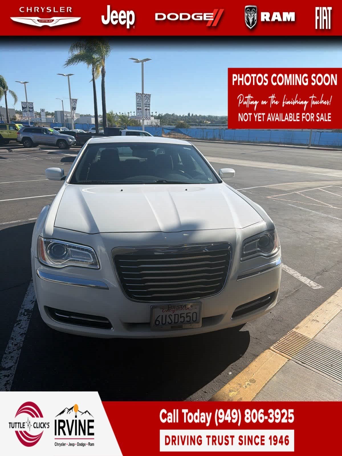 2012 Chrysler 300 4DR SDN RWD