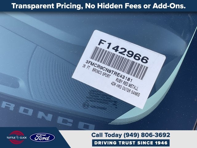 2026 Ford Bronco Sport Outer Banks