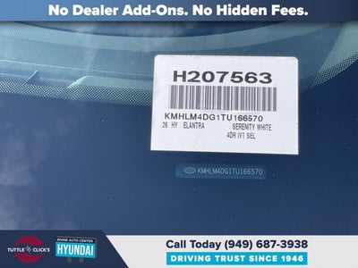 2026 Hyundai ELANTRA SEL SPORT