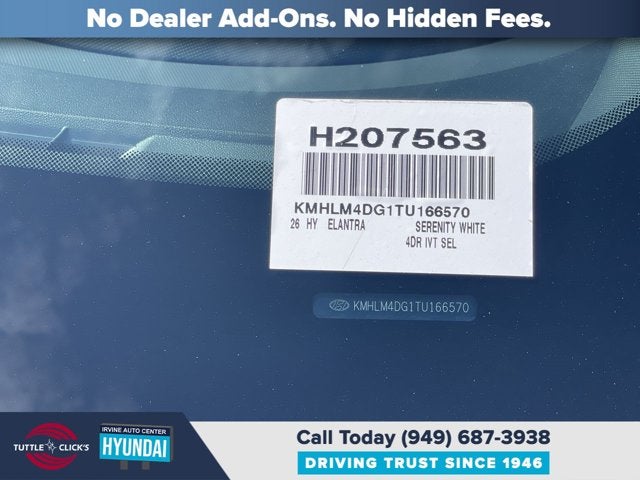 2026 Hyundai ELANTRA SEL SPORT