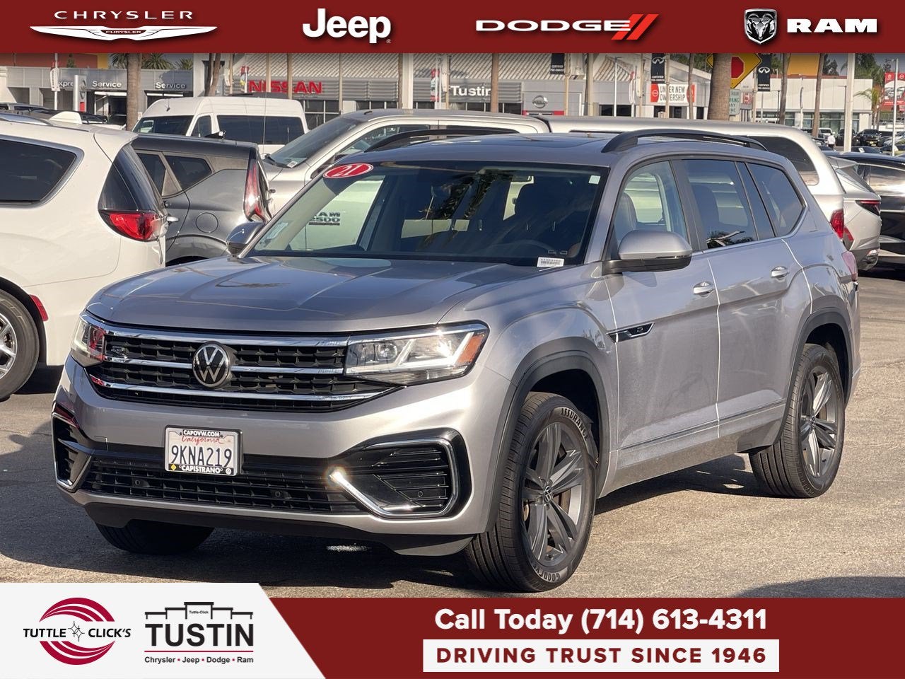 2021 Volkswagen Atlas 3.6L V6 SE w/Technology R-Line