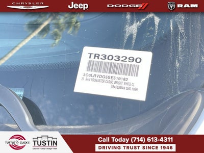 2025 RAM ProMaster 2500 Tradesman