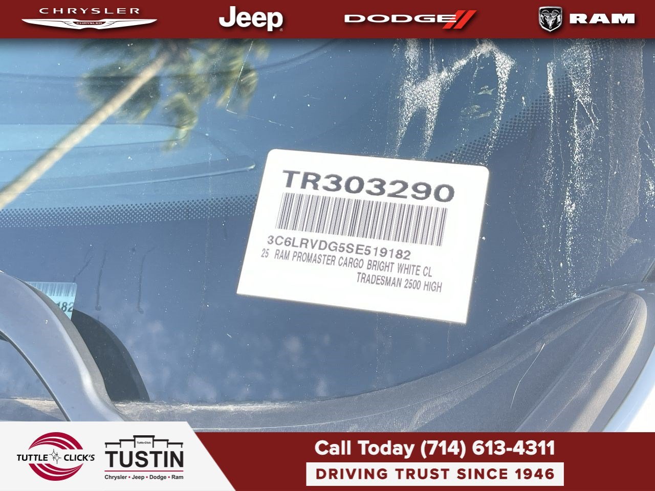 2025 RAM ProMaster 2500 Tradesman