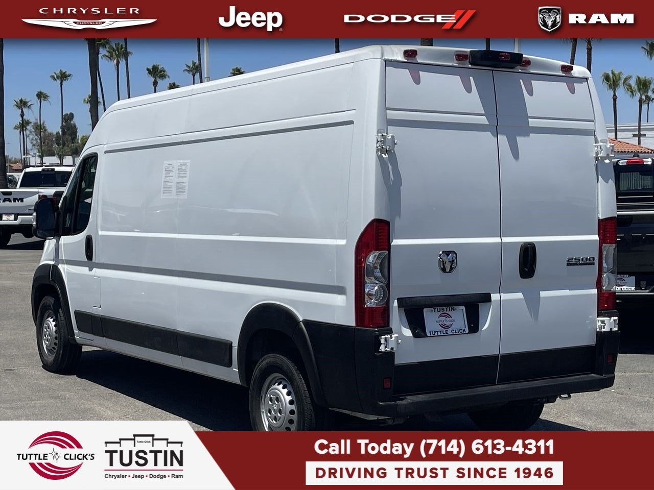 2025 RAM ProMaster 2500 Cargo Van Tradesman High Roof 159' WB w/Pass Seat
