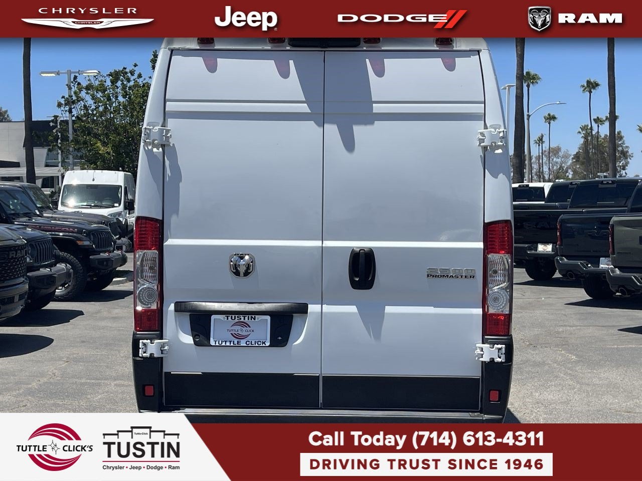 2025 RAM ProMaster 2500 Cargo Van Tradesman High Roof 159' WB w/Pass Seat