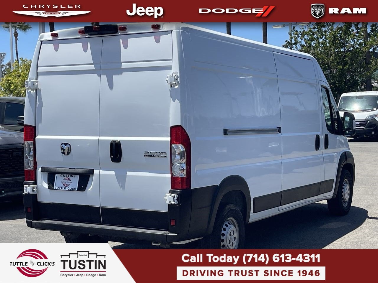 2025 RAM ProMaster 2500 Cargo Van Tradesman High Roof 159' WB w/Pass Seat