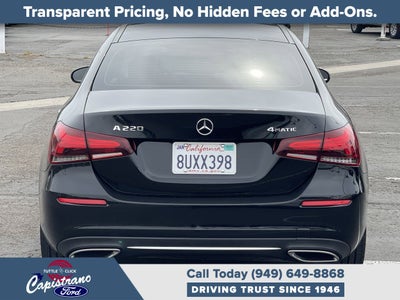 2019 Mercedes-Benz A-Class A 220