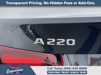 2019 Mercedes-Benz A-Class A 220