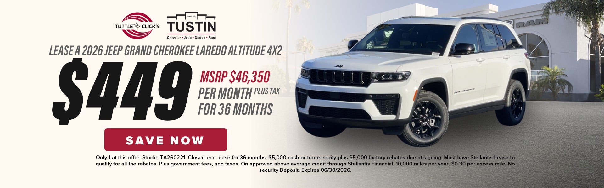 lease a 2026 Jeep grand cherokee