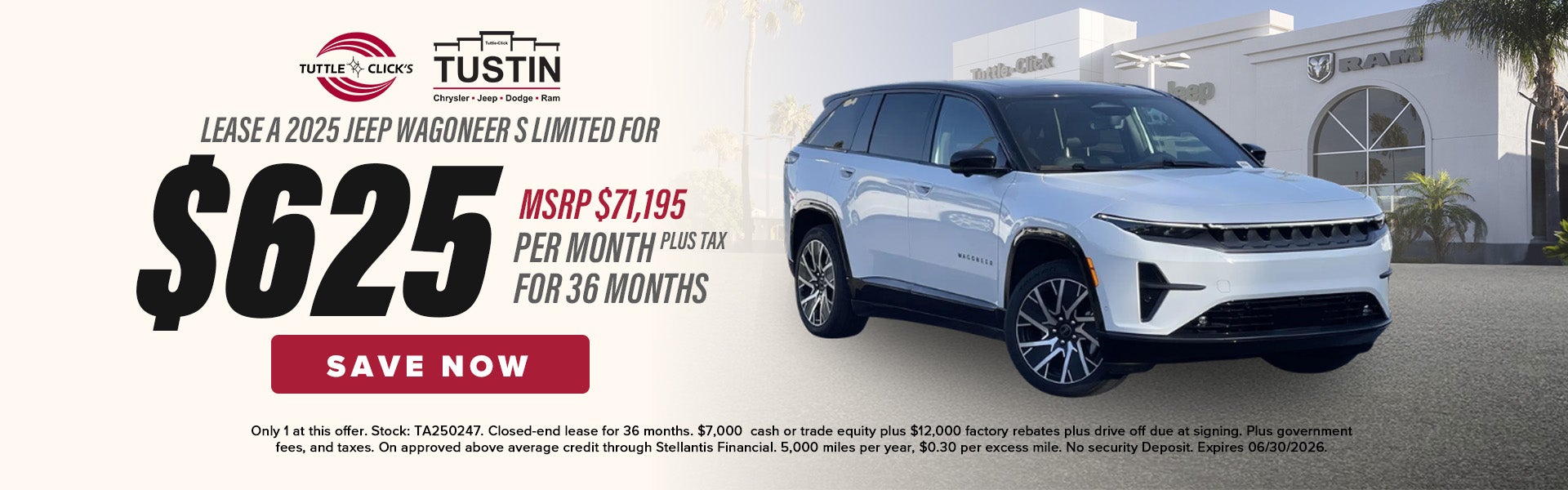 Lease a 2025 Jeep Wagoneer S limited