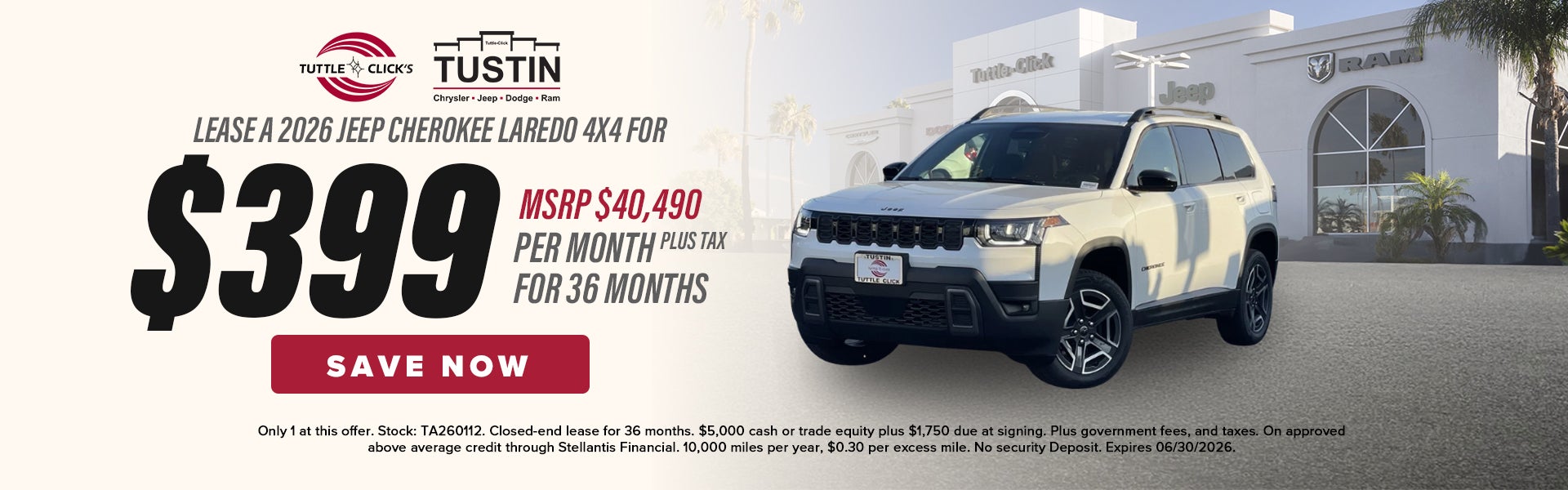 Lease a 2026 Jeep Cherokee